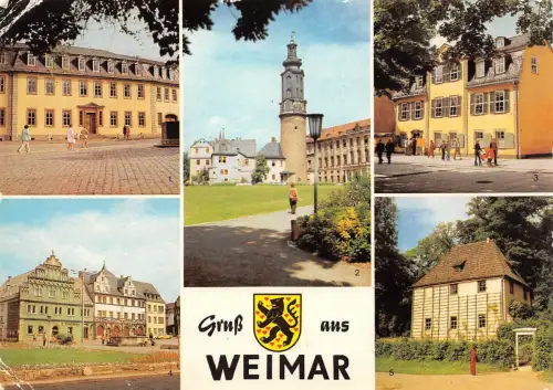 Weimar Mehrbildkarte gl1986 178.187