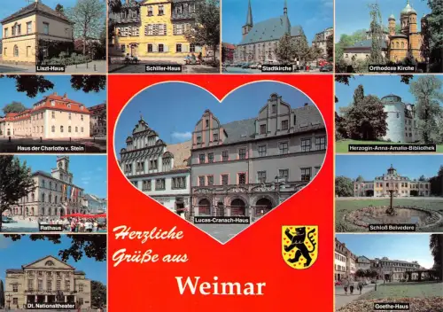 Weimar Mehrbildkarte ngl 178.180