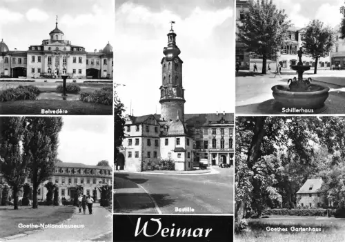 Weimar Mehrbildkarte ngl 178.172