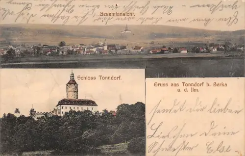Tonndorf b. Berka Gesamtansicht, Schloß gl1909 178.208