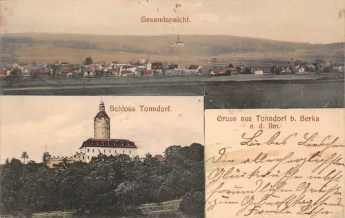 Tonndorf b. Berka Gesamtansicht, Schloß gl1909 178.207