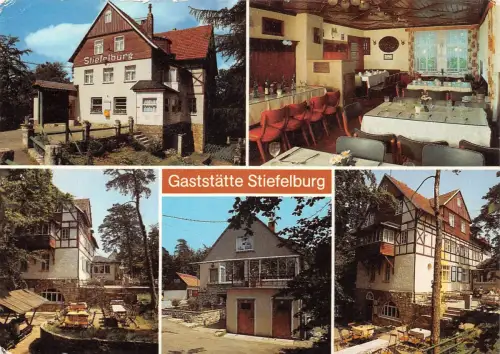 Stiefelburg Gaststätte Mehrbildkarte gl1985 178.238