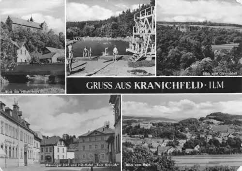 Kranichfeld Mehrbildkarte gl 178.250