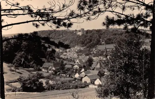 Kranichfeld Teilansicht mit Oberschloß gl1961 178.248