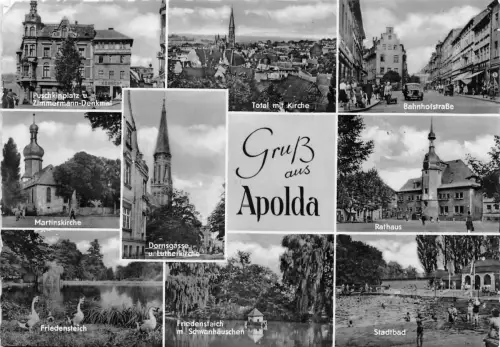 Apolda Mehrbildkarte gl1960 178.258
