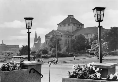Nordhausen Blick zum Theater gl1962 178.363