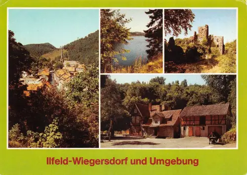 Ilfeld-Wiegersdorf im Südharz Mehrbildkarte gl1990 178.344