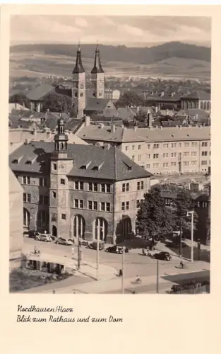 Nordhausen Blick zum Rathaus und Dom gl 178.383