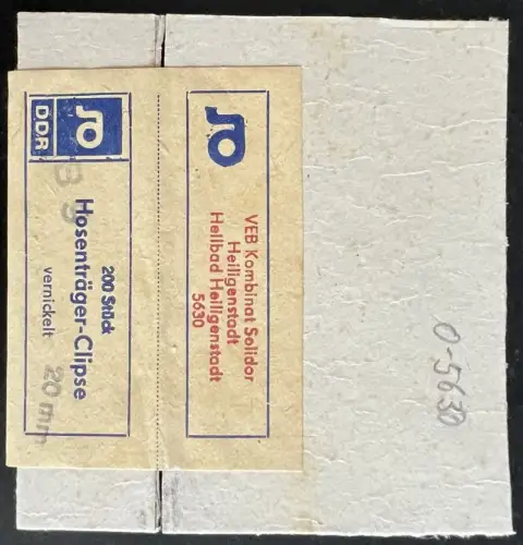 Heiligenstadt Etikett VEB Kombinat Solidor ngl 178.416