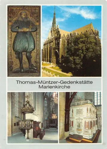 Mühlhausen i.Thür. Mehrbildkarte Marienkirche gl1989 178.453