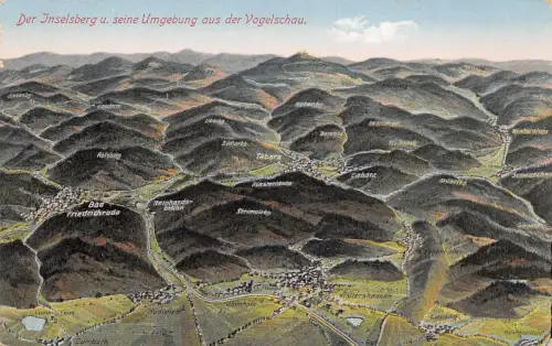 Der Inselberg (Thür. Wald) aus der Vogelschau ngl 178.615