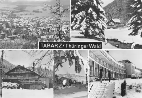 Tabarz Mehrbildkarte im Winter gl1987 178.662