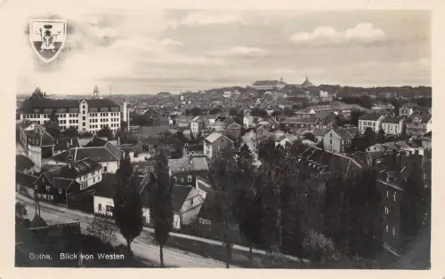 Gotha Blick von Westen, Wappen ngl 178.691