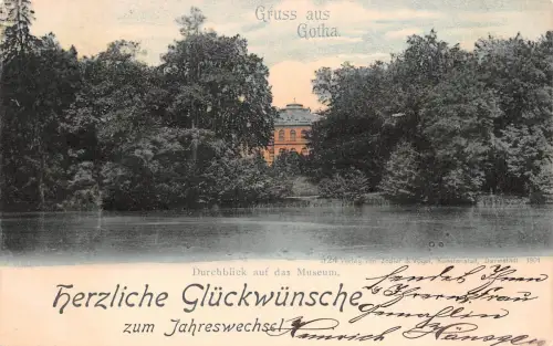 Gotha Durchblick auf das Museum gl1902 178.711