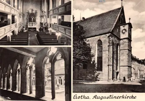 Gotha Augustinerkirche Mehrbildkarte gl1971 178.744