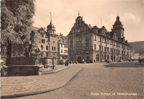 Gotha Rathaus mit Schellenbrunnen gl 178.713
