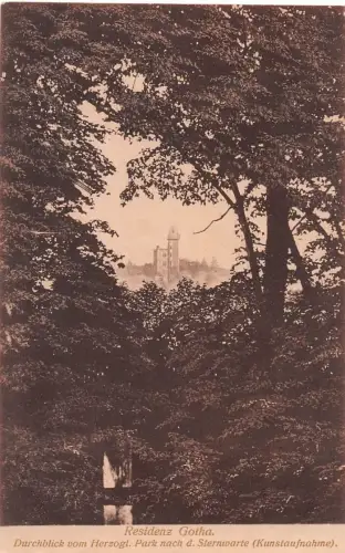 Gotha Residenz Durchblick vom Herzogl. Park ngl 178.738