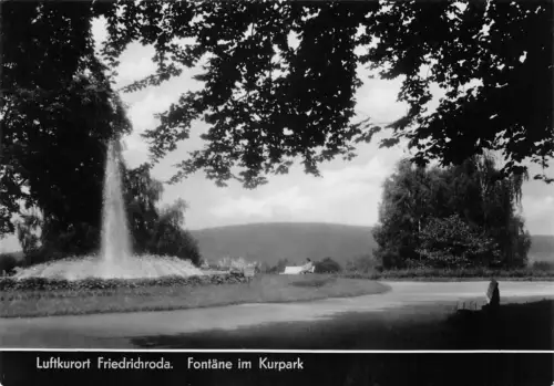 Friedrichroda Fontäne im Kurpark gl1965 178.841