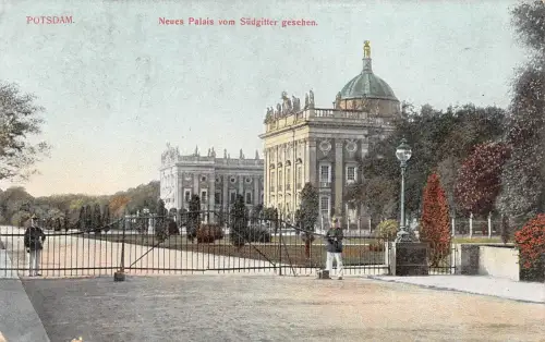 Potsdam Neues Palais vom Südgitter gesehen gl 179.002