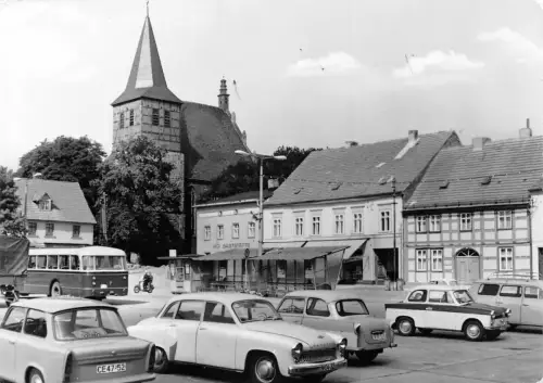 Strasburg (Uckermark) Markt mit Kirche gl 179.205