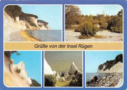Insel Rügen Mehrbildkarte Teilansichten gl1985 179.315