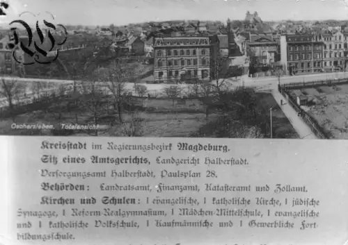 Oschersleben (Bode) Teilansicht Foto, keine AK ngl 179.531