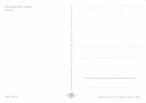 Wernigerode (Harz) Rathaus ngl 179.573