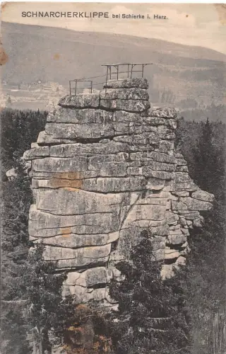 Schierke (Harz) Schnarcherklippe feldpgl1916 179.599