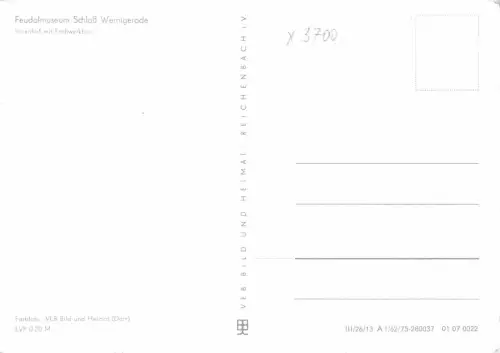 Wernigerode (Harz) Feudalmuseum ngl 179.584