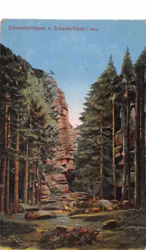 Schierke (Harz) Schnarcherklippe feldpgl1916 179.607