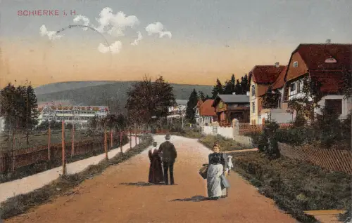 Schierke (Harz) Straßenpartie feldpgl1916 179.606