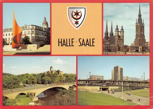 Halle (Saale) Mehrbildkarte ngl 179.654