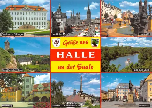 Halle (Saale) Mehrbildkarte ngl 179.657