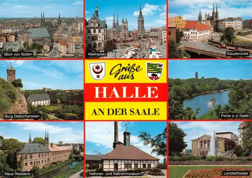 Halle (Saale) Mehrbildkarte ngl 179.658