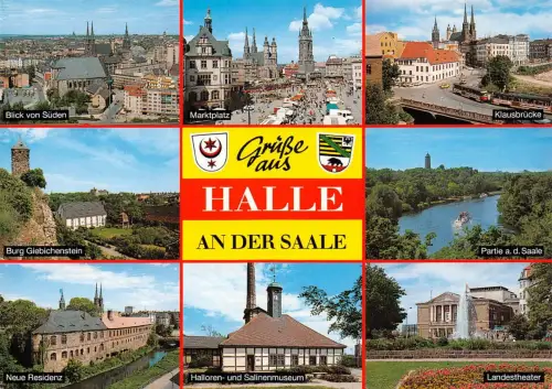 Halle (Saale) Mehrbildkarte ngl 179.656