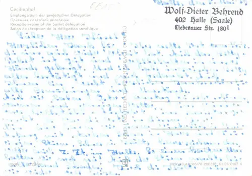 Cecilienhof Empfangsraum ngl 179.664