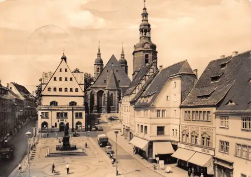 Eisleben Marktplatz mit Lutherdenkmal gl1975 179.673
