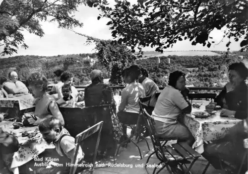 Bad Kösen Ausblick vom Himmelreich nach Rudelsburg und Saaleck gl1972 179.806