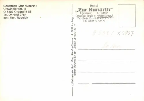 Ohrdruf Gaststätte "Zur Hunarth" ngl 180.032