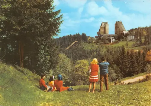 Oberhof (Thür. Wald) Blick zum Interhotel "Panorama" ngl 180.102