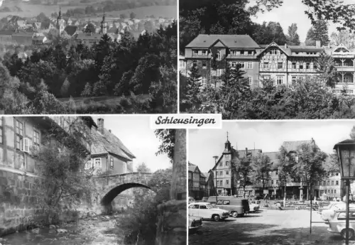 Schleusingen Mehrbildkarte gl1990 180.133
