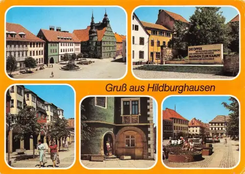 Hilburghausen Mehrbildkarte gl1990 180.206