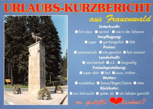Frauenwald Urlaubs-Kurzbericht ngl 180.298
