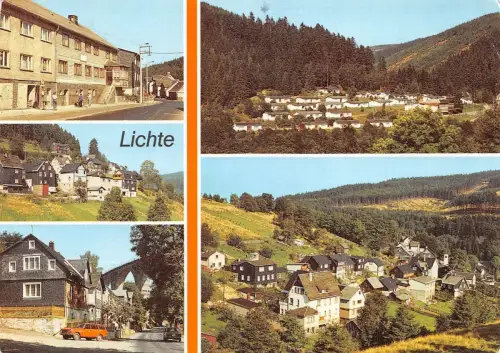 Lichte (Thür.) Mehrbildkarte gl1990 180.337
