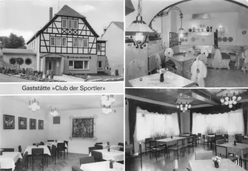 Wünschendorf Gaststätte "Club der Sportler" Mehrbildkarte gl 180.374