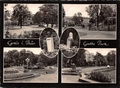 Greiz Goethe Park Mehrbildkarte gl 180.399