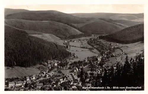 Manebach i.Th. Blikck vom Goethepfad ngl 180.427