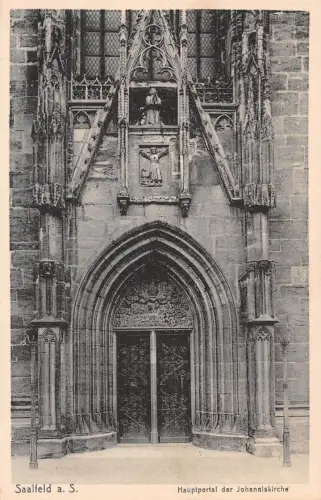 Saalfeld (Saale) Hauptportal der Johanneskirche ngl 180.466