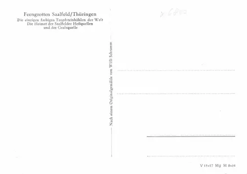 Saalfeld (Saale) Feengrotten Blaue Grotte ngl 180.484