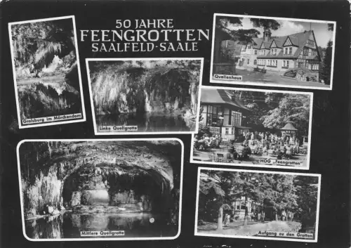Saalfeld (Saale) 50 Jahre Feengrotten Mehrbildkarte gl1966 180.475